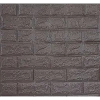 Панель мягкая cамоклеющаяся 3D 700*770*4мм "Кирпич кофе"