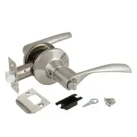 Ручка-защелка фиксатор Ajax (Аякс) DK610 SN-BK (6010 SN-B) матовый никель