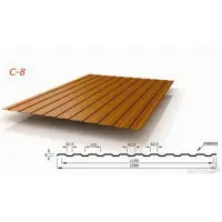 Профнастил С-8(Тип), 0.35 мм (Эконом), PE, RAL ** Stynergy, 1.2 * м2