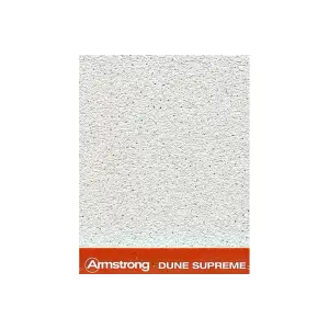 Плита потолочная ARMSTRONG Dune Supreme Tegular 24 1200х600х15 мм белый с перфорацией (7,2 кв.м./упак)