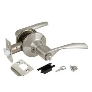 Ручка-защелка фиксатор Ajax (Аякс) DK610 SN-BK (6010 SN-B) матовый никель