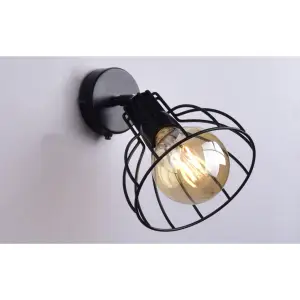 Бра "Нубия" РС21077 BK+CR/1W
