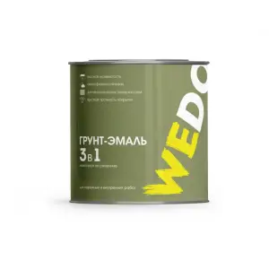 Грунт-эмаль по ржавчине 3 в 1 синяя 5 кг WEDO