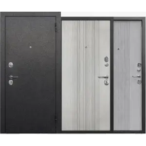 Дверь мет. FERRONI Supernova 860х2050 "Пр" Серебро/БЕТОН СНЕЖНЫЙ