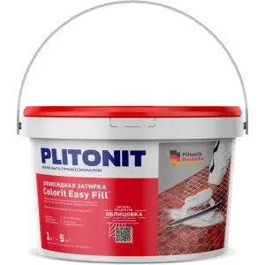 Затирка эпоксидная PLITONIT Colorit Easy Fill цвет антрацит 1 кг