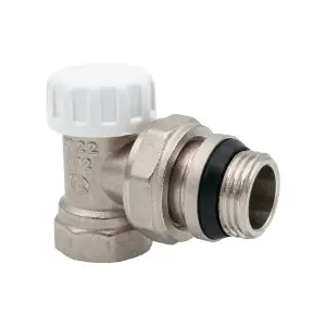 Клапан настроечный для радиатора с уплотнением угловой вн-нар 3/4" (AQualink 80/10)