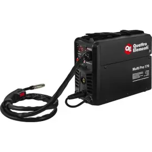 Сварочный аппарат инверторный, полуавтомат QUATTRO ELEMENTI Multi Pro 170 (170A, 3 вида сварки MIG/TIG/MMA, кат. 1кг, дисплей)
