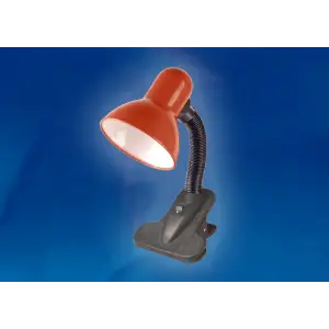 Лампа настольная на прищепке Uniel TLI-202 красный, 60W Е27 (пакет)
