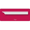 Плинтус потолочный ЛАГОМ 1-V экструзионный 2,0 м
