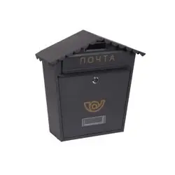 Ящик почтовый Форпост К-37002 Ш370*В390*Г110 цвет чёрный