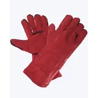 Краги спилковые пятипалые тип Трек (красные)