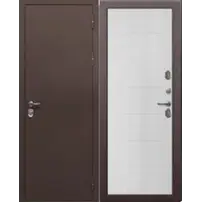Дверь мет. FERRONI ISOTERMA 960х2050 "Пр" Металл медный антик/астана милки МДФ (с терморазрывом)