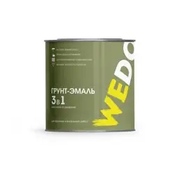 Грунт-эмаль по ржавчине 3 в 1 серая 0,8 кг WEDO